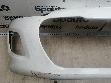 AA046026; Бампер передний; без паркт.; без омыват. (9674576177) для Peugeot 308 I рест. (2011-2015)/БУ; Оригинал; Р2, Удовлетворительное; 