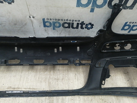AA044498; Бампер передний; без паркт.; под омыват. (1K0807221D) для Volkswagen Jetta V (2005- 2010)/БУ; Оригинал; Р1, Мелкий дефект; 