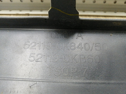 AA044787; Бампер передний; без паркт.; под омыват. (52119-0K840) для Toyota Hilux VIII (2015 - 2020)/БУ; Оригинал; Р2, Удовлетворительное; 