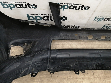 AA037480; Бампер передний; без паркт.; под омыват. (52119-60E01) для Toyota Land Cruiser Prado 150 (2010 — 2013)/БУ; Оригинал; Р1, Мелкий дефект; 