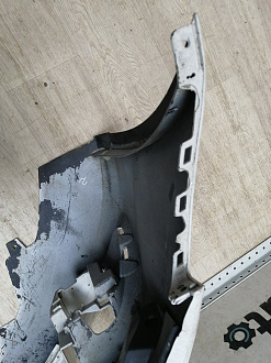 AA045627; Бампер передний; под паркт.; под омыват. (4G0 807 437) для Audi A6 C7/БУ; Оригинал; Р1, Мелкий дефект; 