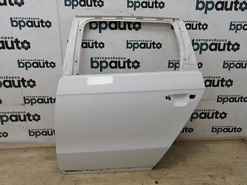 Фотография детали AA018703; Дверь задняя левая (3AF833055) для Volkswagen Passat B7 Wagon (2011- 2014)/БУ; Оригинал; Р0, Хорошее; (LB9A) Белый. Фото номер 1