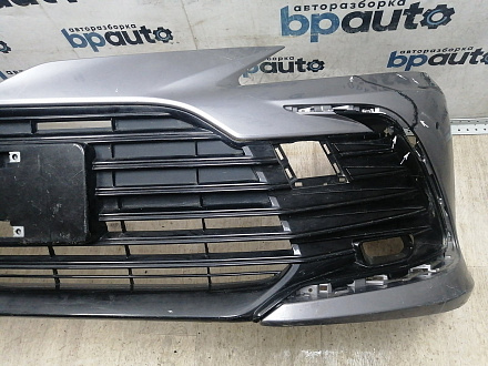 AA045790; Бампер передний; под паркт.; под омыват. (52119-06J20) для Toyota Camry 70 рест. (2021-2024)/БУ; Оригинал; Р2, Удовлетворительное; 