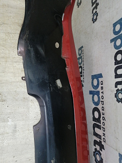 AA046072; Бампер задний, узкий молдинг; под паркт. (85022-BC640) для Nissan Micra III (K12) рест. (2007-2010)/БУ; Оригинал; Р1, Мелкий дефект; 