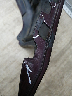 AA045565; Бампер передний; под паркт.; под омыват. (51117033694) для BMW 5 серия Е60 Е61/БУ; Оригинал; Р2, Удовлетворительное; 