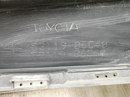 BA000121; Бампер передний; под паркт.; под омыват. (52119-06C40) для Toyota Camry/БУ; Оригинал; Р1, Мелкий дефект; 
