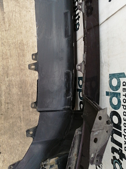 AA037481; Бампер передний; без паркт.; под омыват. (52119-60E01) для Toyota Land Cruiser Prado 150 (2010 — 2013)/БУ; Оригинал; Р1, Мелкий дефект; 