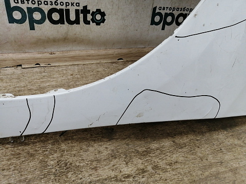 Фотография детали AA027679; Крыло переднее левое (631010465R) для Renault/БУ; Оригинал; Р2, Удовлетворительное; . Фото номер 10