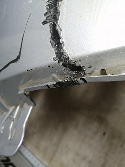 AA045401; Бампер передний; под паркт.; под омыват. (52119-06C40) для Toyota Camry/БУ; Оригинал; Р2, Удовлетворительное; 