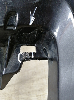 AA045531; Бампер передний; под паркт.; под омыват. (4L0 807 437 H) для Audi Q7 I рест. (2010-2015)/БУ; Оригинал; Р1, Мелкий дефект; 