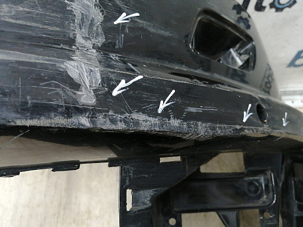 BA000173; Бампер передний, S-line; под паркт.; под омыват. (4G0 807 437 AB) для Audi A6 IV (C7) рест. Sedan (2014-2018)/БУ; Оригинал; Р2, Удовлетворительное; 