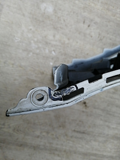 AA045886; Бампер передний; под паркт.; под омыват. (3C8807221F) для Volkswagen Passat CC рест. (2012-2017)/БУ; Оригинал; Р1, Мелкий дефект; 