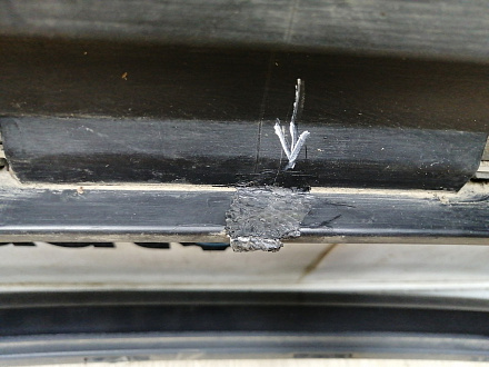 AA045536; Бампер передний; под паркт.; под омыват. (4L0 807 437) для Audi Q7 I (2005-2010)/БУ; Оригинал; Р1, Мелкий дефект; 