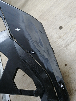 AA045374; Бампер передний; без паркт.; без омыват. (5CG807221B) для Jetta VS5 I (2020-2022)/БУ; Оригинал; Р1, Мелкий дефект; 