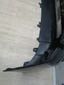 AA046186; Бампер передний; под паркт.; под омыват. (52119-60E01) для Toyota Land Cruiser Prado 150 (2010 — 2013)/БУ; Оригинал; Р1, Мелкий дефект; 