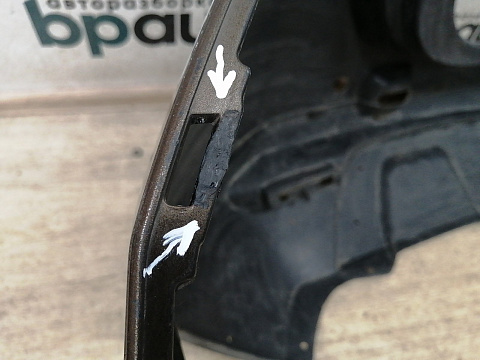 Фотография детали AA032713; Бампер задний; под паркт. (850225291R) для Renault Duster I (2011-2015)/БУ; Оригинал; Р1, Мелкий дефект; . Фото номер 18