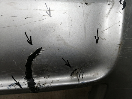 AA045703; Бампер передний; без паркт.; без омыват. (52119-02680) для Toyota Auris I (2007- 2010)/БУ; Оригинал; Р2, Удовлетворительное; 