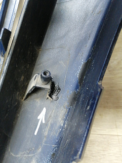 AA045859; Бампер передний; без паркт.; без омыват. (86511-4Y000) для Kia Rio/БУ; Оригинал; Р1, Мелкий дефект; 