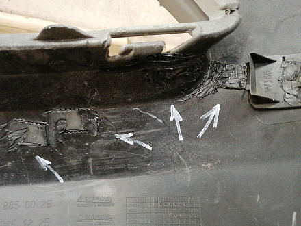 AA040759; Бампер передний; под паркт.; под омыват. (A1668850025) для Mercedes-Benz M-klasse III (W166) (2011-2015)/БУ; Оригинал; Р1, Мелкий дефект; 