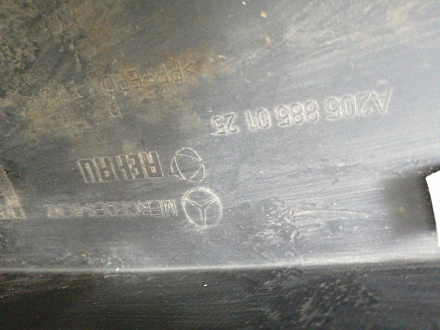 BA000074; Бампер передний; под паркт.; без омыват. (A2058800125) для Mercedes-Benz C-klasse IV (W205) (2014-2018)/БУ; Оригинал; Р1, Мелкий дефект; 