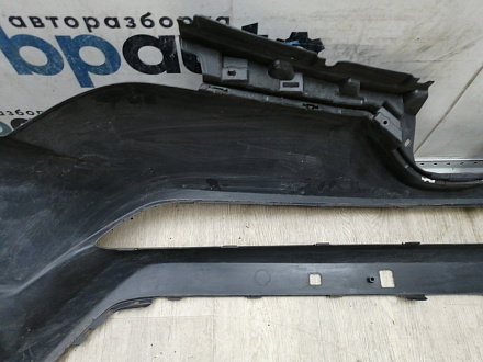 AA044795; Бампер передний; без паркт.; под омыват. (52119-0R180) для Toyota Rav4 40 рест. (2015 — 2019)/БУ; Оригинал; Р1, Мелкий дефект; 