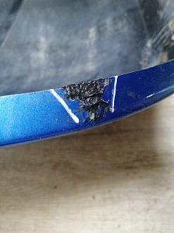 AA046077; Бампер задний; без паркт. (85022 9U040) для Nissan Note/БУ; Оригинал; Р1, Мелкий дефект; 