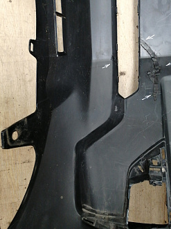 AA043742; Бампер передний; без паркт.; под омыват. (52119-6B984) для Toyota Land Cruiser Prado 150 рест.2 (2017- 2020)/БУ; Оригинал; Р1, Мелкий дефект; 