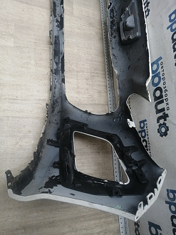 AA046026; Бампер передний; без паркт.; без омыват. (9674576177) для Peugeot 308 I рест. (2011-2015)/БУ; Оригинал; Р2, Удовлетворительное; 