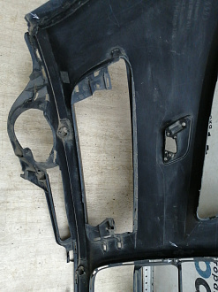 AA045536; Бампер передний; под паркт.; под омыват. (4L0 807 437) для Audi Q7 I (2005-2010)/БУ; Оригинал; Р1, Мелкий дефект; 