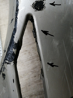 AA044925; Бампер передний; под паркт.; без омыват. (2803118XKV3AA) для Tank 500 (2021-н.в.)/БУ; Оригинал; Р2, Удовлетворительное; 