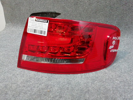 AA000343; Фонарь правый в крыло, светодиодный (8K5945096K) для Audi A4 IV (B8) Sedan (2007-2011)/БУ; Оригинал; Р2, Удовлетворительное; 