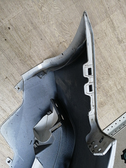 AA045645; Бампер передний; без паркт.; под омыват. (8K0 807 437 A) для Audi A4 B8/БУ; Оригинал; Р1, Мелкий дефект; 