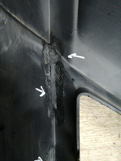 AA045426; Бампер передний, AMG; под паркт.; под омыват. (A2048807847) для Mercedes-Benz C-klasse III рест. (W204) (2011-2015)/БУ; Оригинал; Р1, Мелкий дефект; 