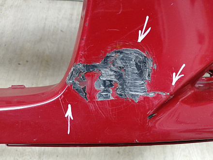 AA045679; Бампер передний; без паркт.; без омыват. (52119-02680) для Toyota Auris I (2007- 2010)/БУ; Оригинал; Р1, Мелкий дефект; 