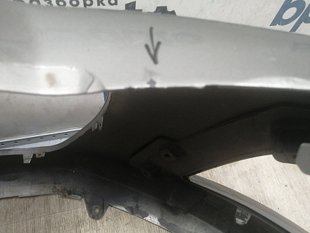 AA044456; Бампер передний; без паркт.; под омыват. (9674576177) для Peugeot 308 I рест. (2011-2015)/БУ; Оригинал; Р1, Мелкий дефект; 