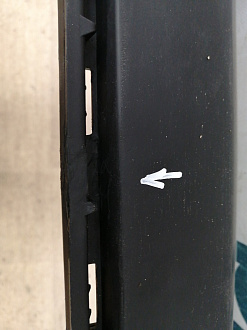 AA038830; Бампер задний верхняя часть; без паркт. (4L0 807 511 G) для Audi Q7/БУ; Оригинал; Р1, Мелкий дефект; 