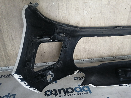 AA046046; Бампер передний; без паркт.; под омыват. (9674576177) для Peugeot 308 I рест. (2011-2015)/БУ; Оригинал; Р2, Удовлетворительное; 