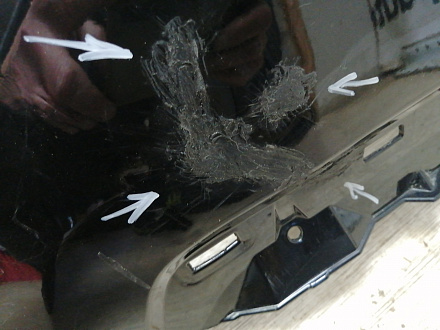 AA044884; Бампер передний; без паркт.; под омыват. (52119-0R280) для Toyota Rav4 50 (2019 -2025)/БУ; Оригинал; Р1, Мелкий дефект; 