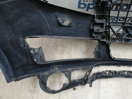 AA045531; Бампер передний; под паркт.; под омыват. (4L0 807 437 H) для Audi Q7 I рест. (2010-2015)/БУ; Оригинал; Р1, Мелкий дефект; 