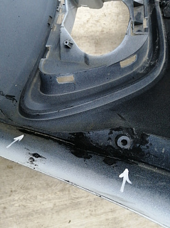 BA000257; Бампер передний, S-line; без паркт.; под омыват. (8R0 807 437 AC) для Audi Q5 I рест. (2012-2017)/БУ; Оригинал; Р1, Мелкий дефект; 