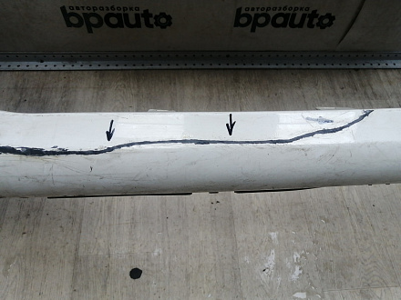 AA045944; Бампер передний; без паркт.; без омыват. (9674576177) для Peugeot 308 I рест. (2011-2015)/БУ; Оригинал; Р2, Удовлетворительное; 