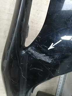 AA045593; Бампер передний; без паркт.; под омыват. (8K0 807 437 AC) для Audi A4 B8/БУ; Оригинал; Р1, Мелкий дефект; 