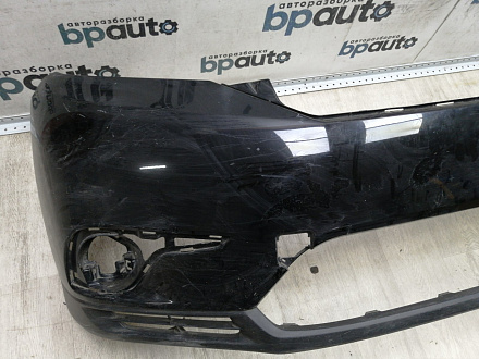 AA044666; Бампер передний; без паркт.; без омыват. (52119-0E914) для Toyota Highlander II рест. (2010 - 2013)/БУ; Оригинал; Р1, Мелкий дефект; 