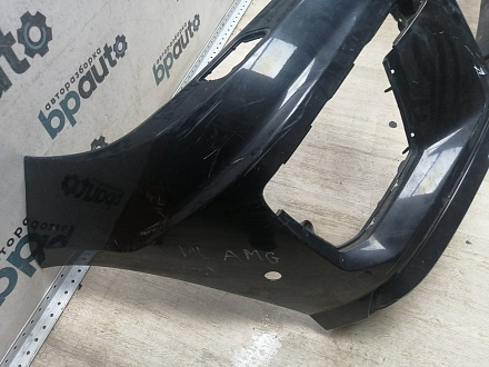 AA045782; Бампер передний, AMG; под паркт.; под омыват. (A1668854425) для Mercedes-Benz M-klasse III (W166) (2011-2015)/БУ; Оригинал; Р1, Мелкий дефект; 