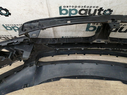 AA032327; Бампер передний; под паркт.; под омыват. (51117294480) для BMW Х5 III (F15) (2013-2018)/БУ; Оригинал; Р1, Мелкий дефект; 