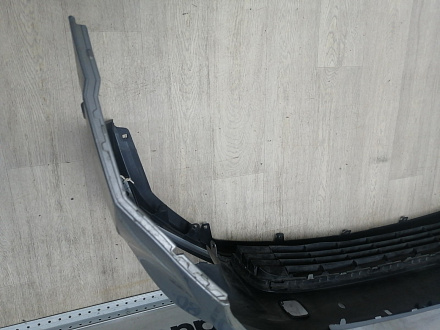 AA045986; Бампер передний; под паркт.; под омыват. (52119-0E220) для Toyota Highlander III (2014 — 2016)/БУ; Оригинал; Р1, Мелкий дефект; 