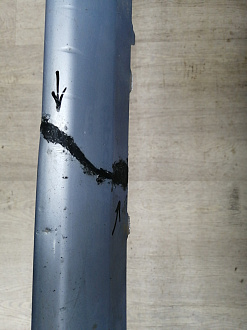 AA045931; Бампер передний; без паркт.; без омыват. (52119-02A90) для Toyota Auris I рест. (2010- 2013)/БУ; Оригинал; Р1, Мелкий дефект; 