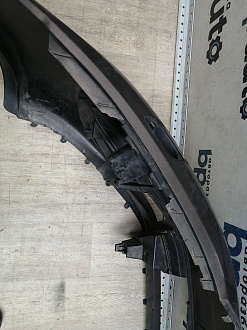 AA045691; Бампер передний; без паркт.; под омыват. (1T0 807 221 M) для Volkswagen Touran II (2010-2015)/БУ; Оригинал; Р1, Мелкий дефект; 