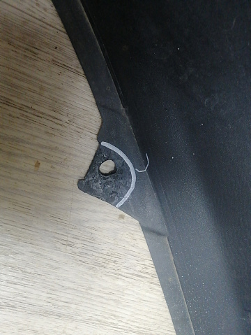 Фотография детали AA045776; Бампер передний; под паркт.; под омыват. (B63B-50031) для Mazda 3 BM/БУ; Оригинал; Р1, Мелкий дефект; . Фото номер 15