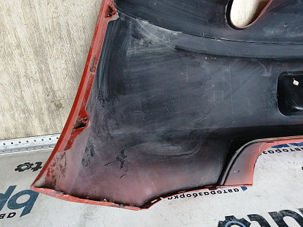 BA000210; Бампер задний; без паркт. (6R6807421BK) для Volkswagen Polo V Hatchback (2009-2013)/БУ; Оригинал; Р1, Мелкий дефект; 